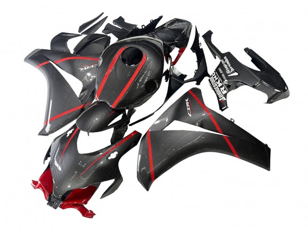 2008-2011 Honda CBR1000RR Motorcycle Fairings - Black Carbon Fiber Red Canada Websites