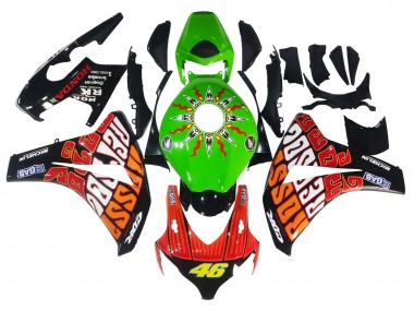 2008-2011 Honda CBR1000RR Motorcycle Fairings - Green Orange Glossy Black Rossi Michelin 46 Canada Websites