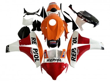 2008-2011 Honda CBR1000RR Motorcycle Fairing - Orange White Red Glossy Black Repsol HRC Canada Websites