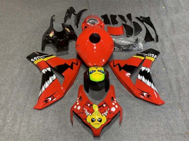 2008-2011 Honda CBR1000RR Motorcycle Fairings - Red Yellow Glossy Black Shark Canada Websites