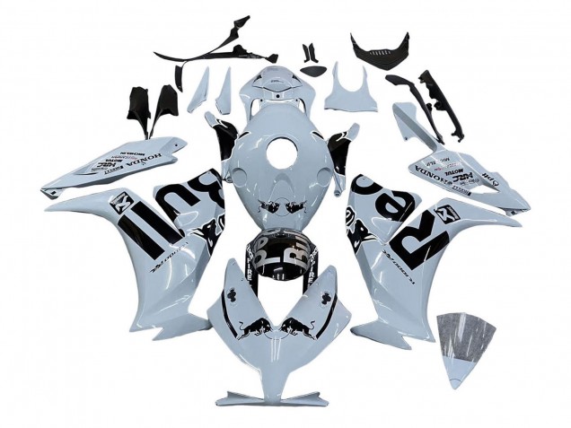 2012-2016 Honda CBR1000RR Motorcycle Fairings - Light Grey Glossy Black Red Bull Canada Websites