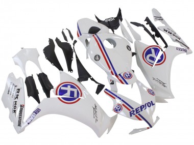 2012-2016 Honda CBR1000RR Motorcycle Fairings - White Blue Red Repsol Canada Websites