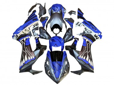 2017-2023 Honda CBR1000RR Motorcycle Fairings - Blue Grey Glossy Black Monster Canada Websites