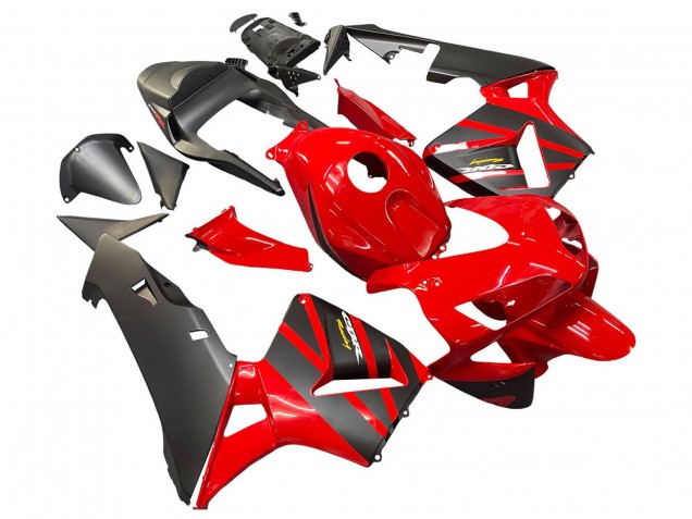 2003-2004 Honda CBR600RR Motorcycle Fairings - Red Matte Black Racing Canada Websites