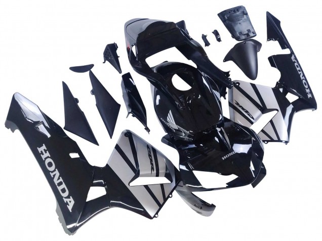 2003-2004 Honda CBR600RR Motorcycle Fairings - Silver Glossy Black Canada Websites
