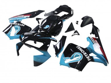 2003-2004 Honda CBR600RR Motorcycle Fairings - Light Blue Red Glossy Black Dunlop Canada Websites