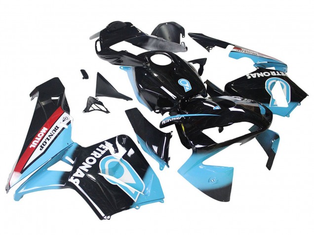 2003-2004 Honda CBR600RR Motorcycle Fairings - Light Blue Red Glossy Black Dunlop Canada Websites