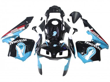 2003-2004 Honda CBR600RR Motorcycle Fairings - Light Blue Red Glossy Black Dunlop Canada Websites
