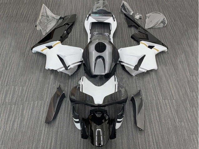 2003-2004 Honda CBR600RR Motorcycle Fairings - White Glossy Black Matte Black Canada Websites