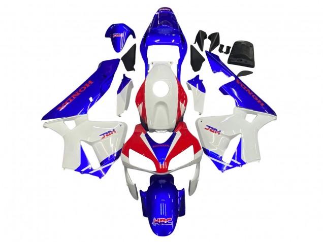 2003-2004 Honda CBR600RR Motorcycle Fairings - White Blue Red HRC Canada Websites