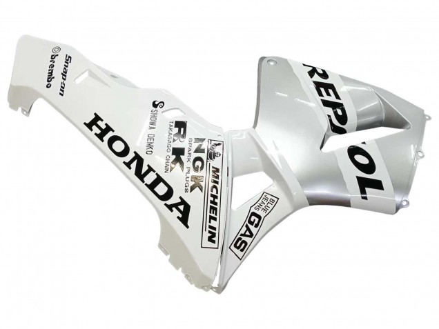 2003-2004 Honda CBR600RR Motorcycle Fairings - White Silver Black Repsol Canada Websites