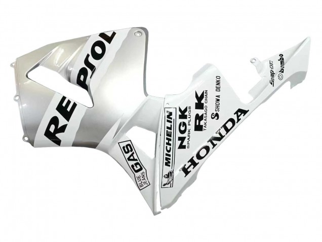 2003-2004 Honda CBR600RR Motorcycle Fairings - White Silver Black Repsol Canada Websites