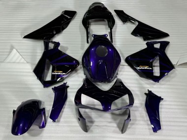 2003-2004 Honda CBR600RR Motorcycle Fairings - Dark Blue Glossy Black Canada Websites