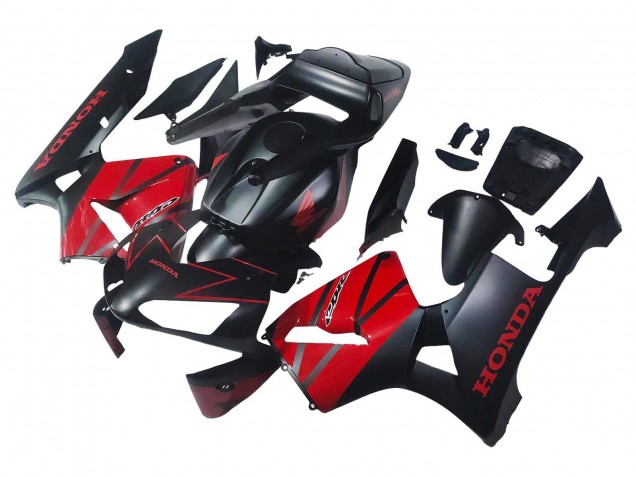 2003-2004 Honda CBR600RR Motorcycle Fairings - Red Glossy Black Matte Black Canada Websites