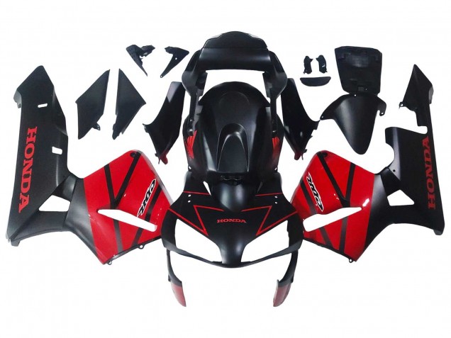 2003-2004 Honda CBR600RR Motorcycle Fairings - Red Glossy Black Matte Black Canada Websites