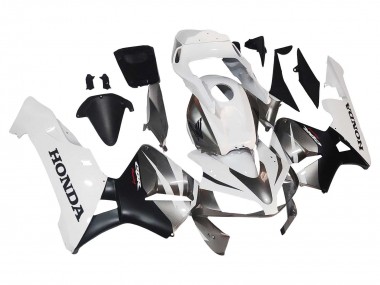 2003-2004 Honda CBR600RR Motorcycle Fairings - White Matte Black Racing Canada Websites