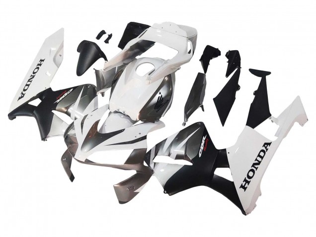 2003-2004 Honda CBR600RR Motorcycle Fairings - White Matte Black Racing Canada Websites