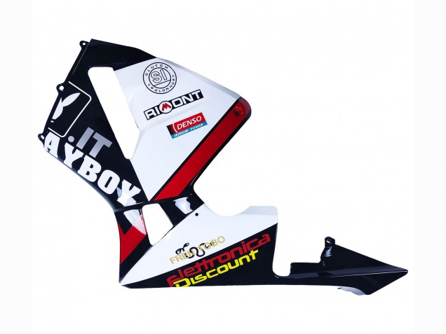 2003-2004 Honda CBR600RR Motorcycle Fairings - White Red Glossy Black DENSO Rimont Canada Websites