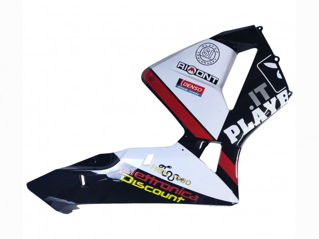 2003-2004 Honda CBR600RR Motorcycle Fairings - White Red Glossy Black DENSO Rimont Canada Websites
