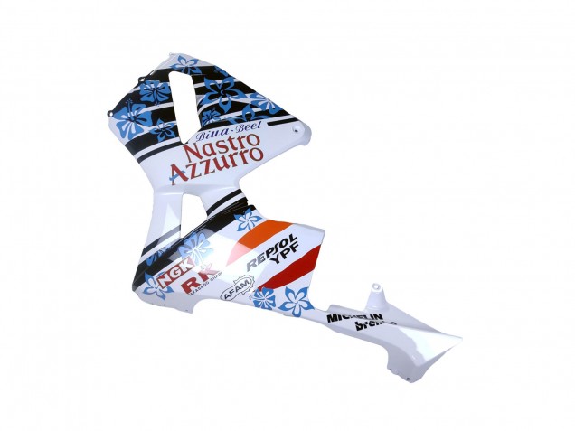2003-2004 Honda CBR600RR Motorcycle Fairings - White Blue Red Nastro Azzurro 46 Canada Websites
