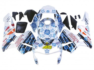 2003-2004 Honda CBR600RR Motorcycle Fairings - White Blue Red Nastro Azzurro 46 Canada Websites