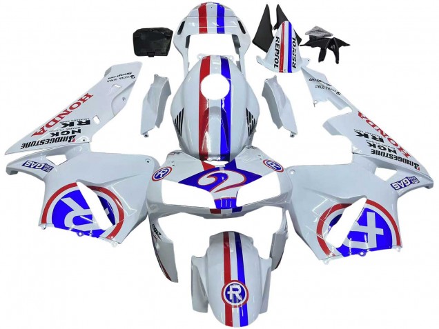 2003-2004 Honda CBR600RR Motorcycle Fairings - White Red Blue Canada Websites