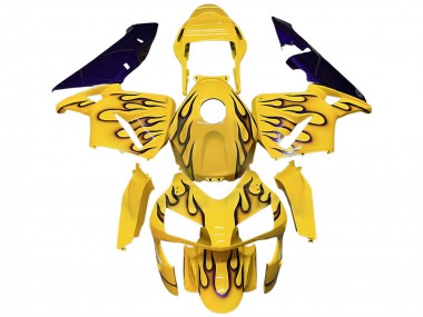 2003-2004 Honda CBR600RR Motorcycle Fairings - Yellow Black Flame Canada Websites