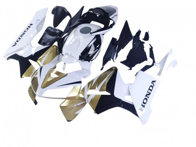 2005-2006 Honda CBR600RR Motorcycle Fairings - Gold White Black Canada Websites