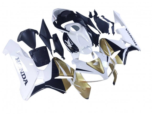 2005-2006 Honda CBR600RR Motorcycle Fairings - Gold White Black Canada Websites