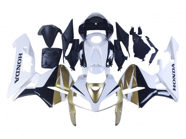 2005-2006 Honda CBR600RR Motorcycle Fairings - Gold White Black Canada Websites
