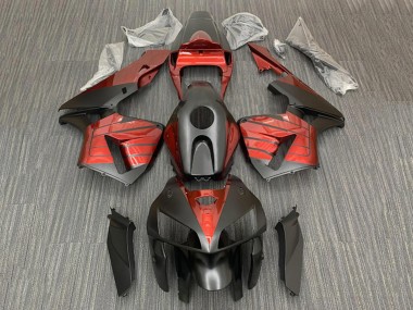 2005-2006 Honda CBR600RR Motorcycle Fairings - Black Red Canada Websites