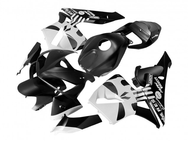 2005-2006 Honda CBR600RR Bike Fairings - Black White Canada Websites
