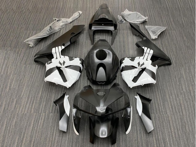 2005-2006 Honda CBR600RR Motorcycle Fairing Kits - Black White Canada Websites