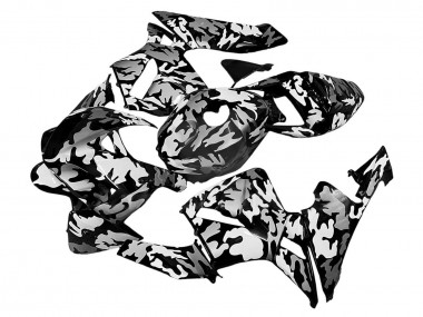 2005-2006 Honda CBR600RR Motorcycle Fairings - Black White Grey Camouflage Canada Websites