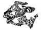 2005-2006 Honda CBR600RR Motorcycle Fairings - Black White Grey Camouflage Canada Websites
