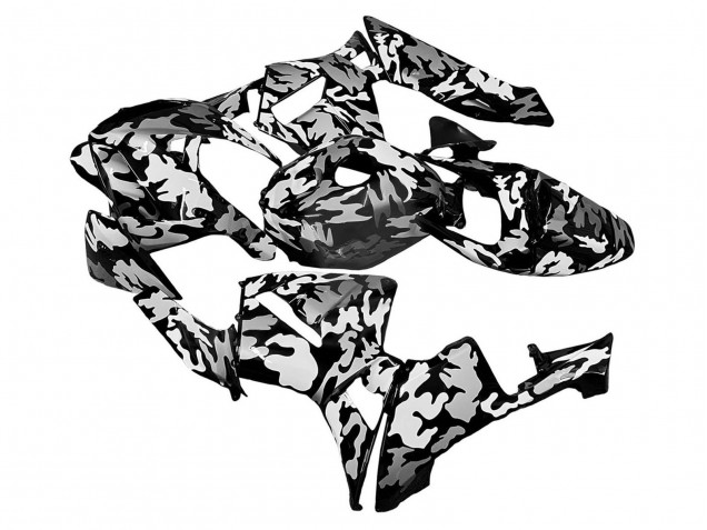 2005-2006 Honda CBR600RR Motorcycle Fairings - Black White Grey Camouflage Canada Websites