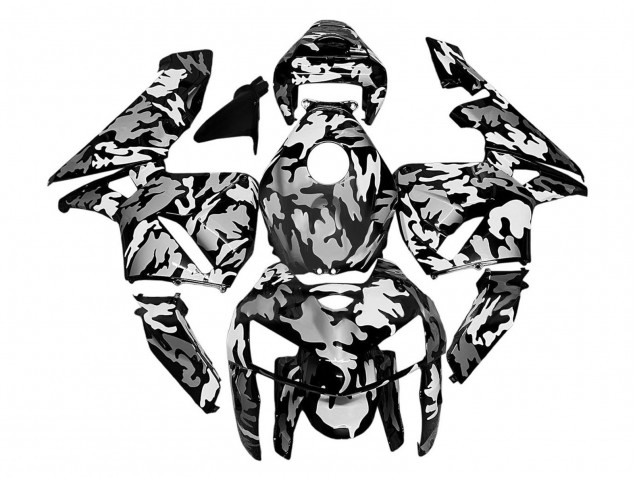 2005-2006 Honda CBR600RR Motorcycle Fairings - Black White Grey Camouflage Canada Websites