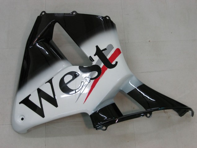2005-2006 Honda CBR600RR Motorcycle Fairings - Glossy Black White West Canada Websites