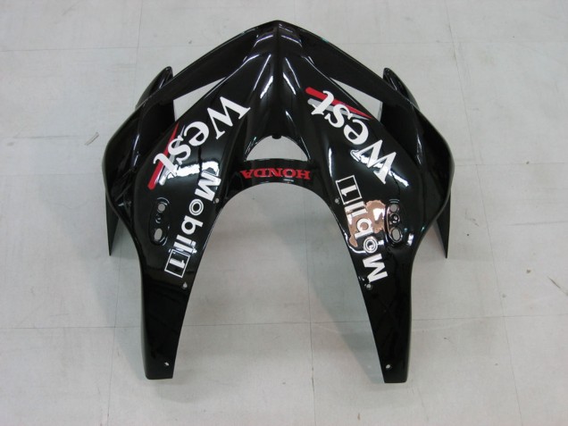 2005-2006 Honda CBR600RR Motorcycle Fairings - Glossy Black White West Canada Websites
