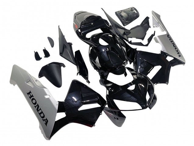 2005-2006 Honda CBR600RR Motorcycle Fairing - Black Silver Canada Websites