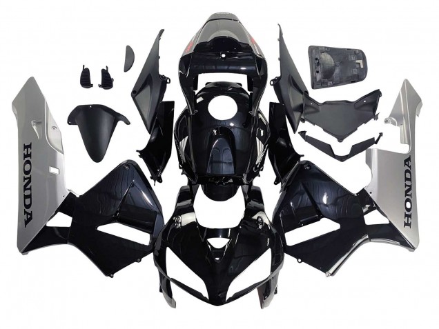2005-2006 Honda CBR600RR Motorcycle Fairing - Black Silver Canada Websites