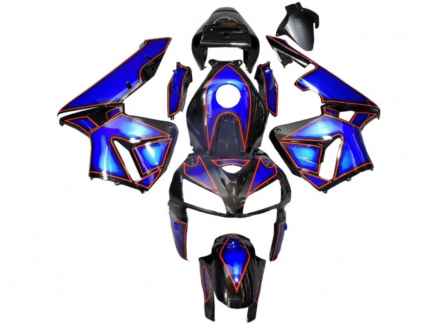 2005-2006 Honda CBR600RR Motorcycle Fairings - Blue Black with Red Line Canada Websites