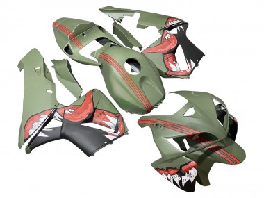 2005-2006 Honda CBR600RR Motorcycle Fairings - Green Red Shark Canada Websites