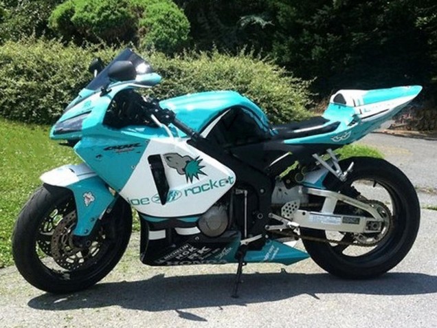2005-2006 Honda CBR600RR Motorcycle Fairings - Light Green White Glossy Black Joe Rocket Canada Websites