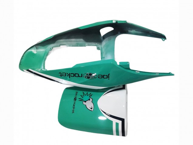 2005-2006 Honda CBR600RR Motorcycle Fairings - Light Green White Glossy Black Joe Rocket Canada Websites
