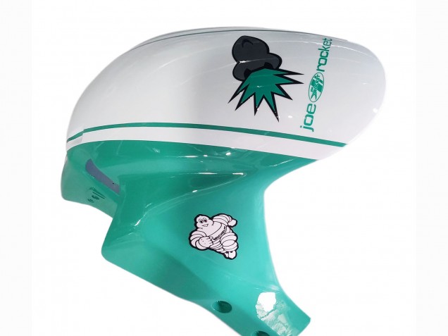 2005-2006 Honda CBR600RR Motorcycle Fairings - Light Green White Glossy Black Joe Rocket Canada Websites