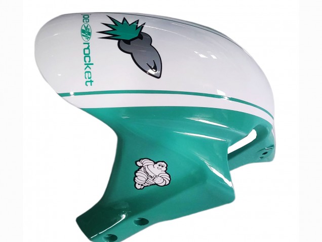2005-2006 Honda CBR600RR Motorcycle Fairings - Light Green White Glossy Black Joe Rocket Canada Websites