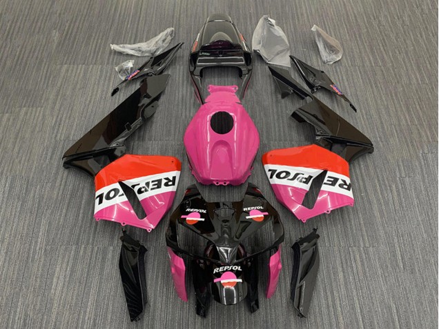 2005-2006 Honda CBR600RR Motorcycle Fairings - Pink Red Black Repsol Canada Websites