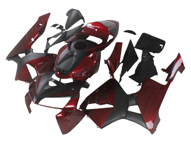 2005-2006 Honda CBR600RR Motorcycle Fairings - Red Black Canada Websites
