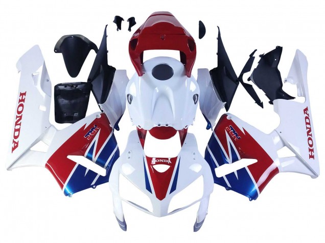 2005-2006 Honda CBR600RR Motorcycle Fairing - White Red Blue HRC Canada Websites